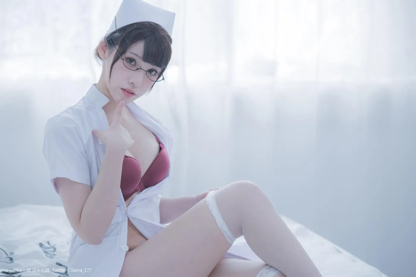 你十七鸽 – NO.03 白色护士-白色护士成片 [51P]插图1
